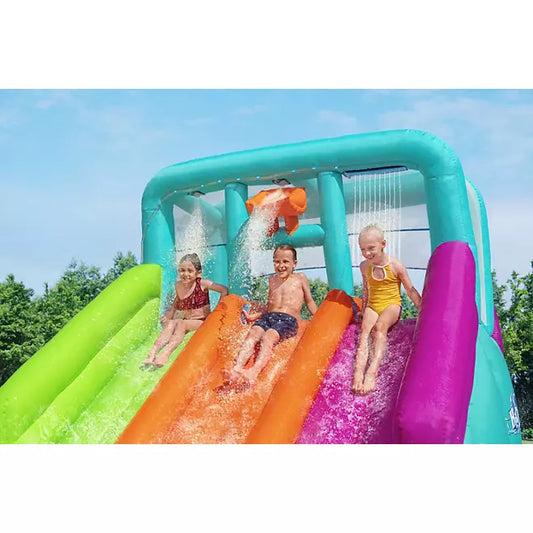 🔥Three Slide Kids Inflatable Water Park